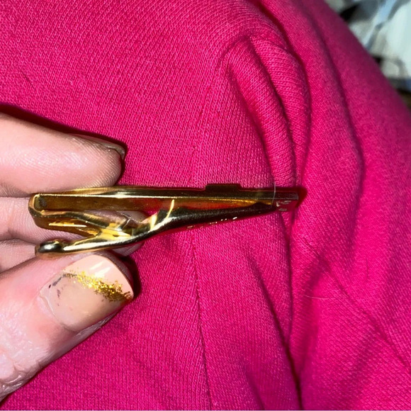 Vintage 1950's Swank Initialled Tie Bar Clip - Picture 4 of 8